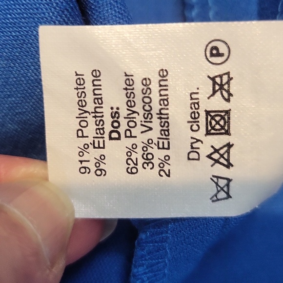 J. CREW Blue Laser Cut-Out Scallop Edge Sleeveless Midi Dress - Picture 10 of 10